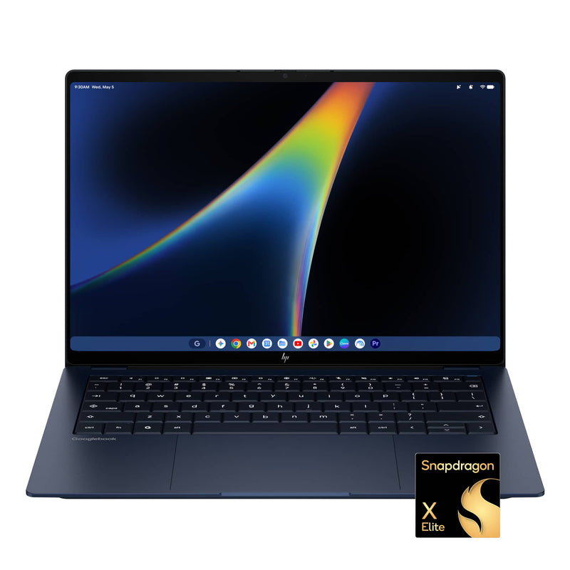 HP - Googlebook 14" 3K OLED Touchscreen - Snapdragon X Elite - 16GB Memory - 512GB SSD - Atmospheric Blue