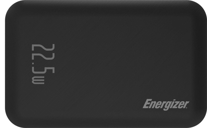 Energizer - Ultimate Lithium 10000 mAh 3-Port 37.5W max 20W USB-C PD  15W Qi Wireless Portable Power Bank - Black
