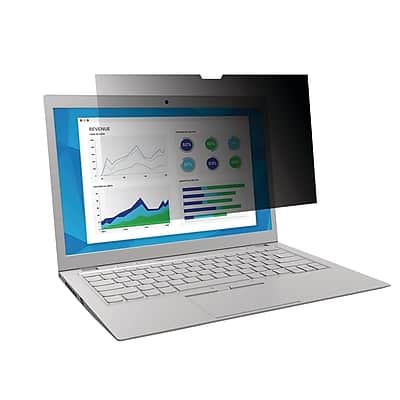 3M - Anti-Glare Privacy Filter for 14" Widescreen Laptop with COMPLY Attachment System 169 Aspect Ratio - Clear