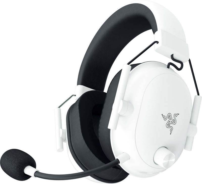 Razer - Blackshark V2 Hyperspeed Wireless Over-the-Ear Gaming Headset for PC Mac Playstation Switch Steam Deck Mobile - White