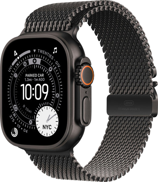Apple Watch Ultra 3 (GPS+Cellular) 49mm Titanium Case with Titanium Milanese Loop - Small - Black - (2025)