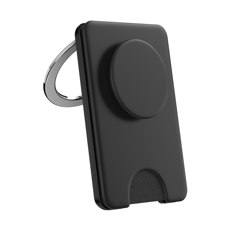 PopSockets - MagSafe Kick-Out Wallet Grip  Adjustable Stand for Cell Phones - Black