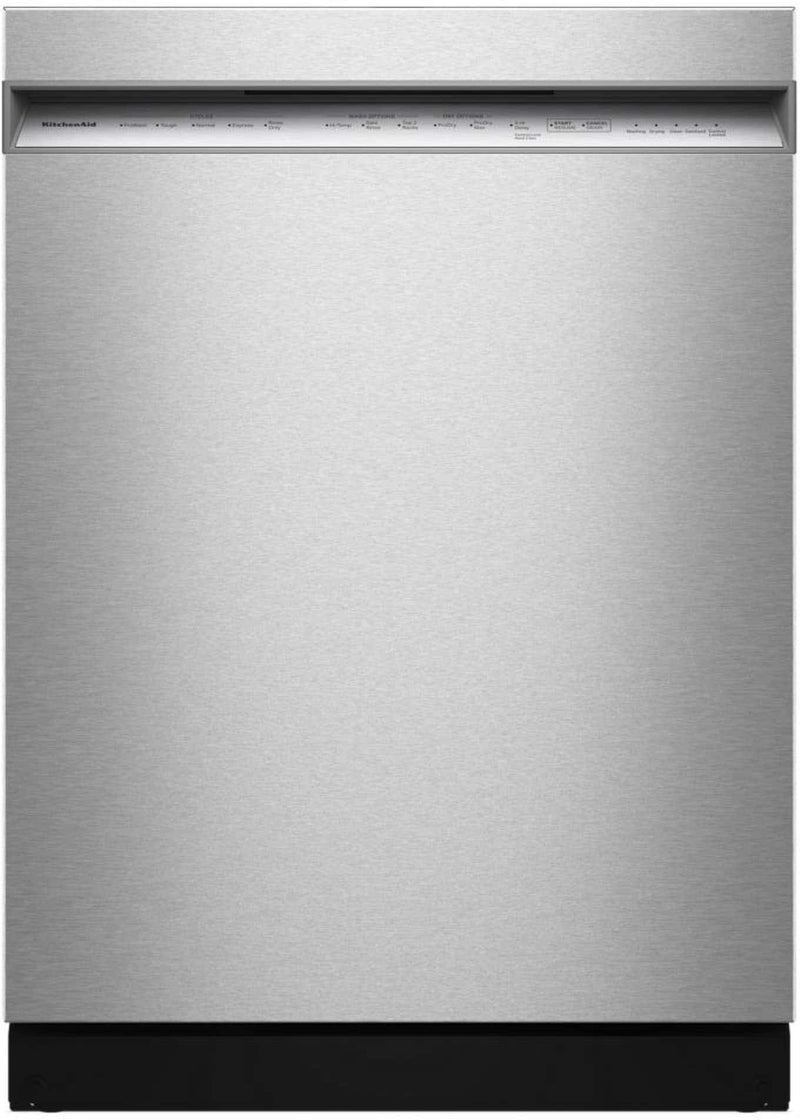 KitchenAid - 24" Front Control Built-In Tub Dishwasher with Third Rack ProDry System and 44 dBA - Stainless Steel