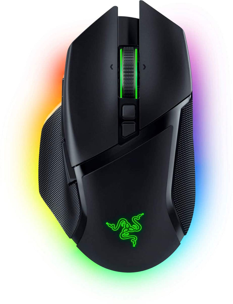 Razer - Basilisk V3 Pro Optical Gaming Mouse with HyperScroll Tilt Wheel - Wireless - Black