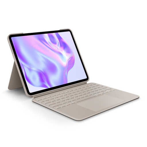 Logitech - Combo Touch for iPad Pro 13-inch (Latest Model)(M4  M5 chip) Keyboard Case with Detachable Keyboard and Trackpad - Sand