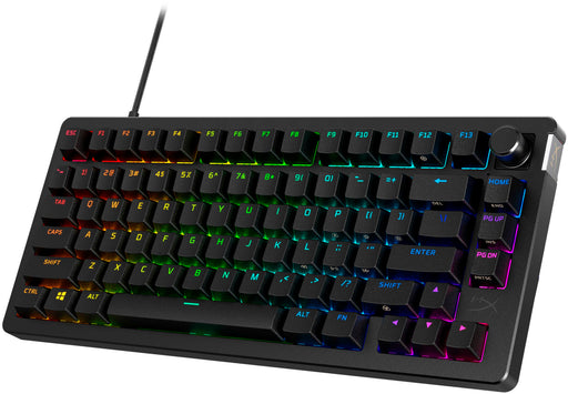 HyperX - Alloy Rise 75 75 Wired Mechanical Linear Switch Gaming Keyboard with RGB Lighting - Black