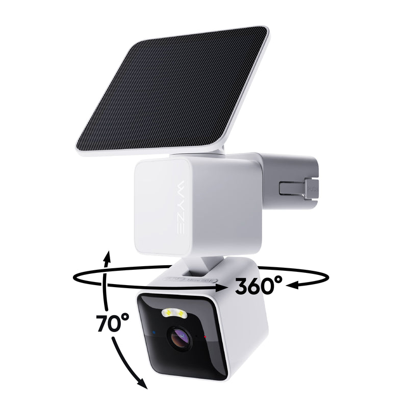 Wyze - Solar Cam Pan 2K - White