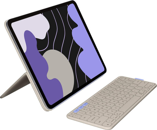 Logitech - Flip Folio Keyboard Case for iPad Pro 13-inch - Latest Model (M4  M5) iPad Air 13-inch (M2 M3  M4) - Sand