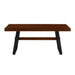 Walker Edison - Modern Bridge-Leg Dining Table - Dark Walnut