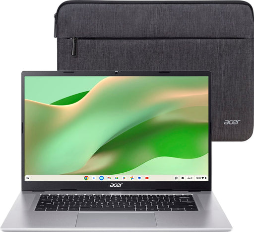 Acer - Chromebook 315  15.6" FHD Laptop with Google AI - MediaTek Kompanio 540  4GB Memory  64GB Storage  Wi-Fi 6E - Silver