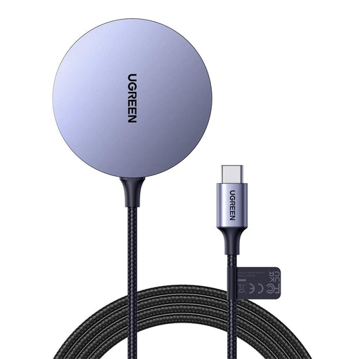 UGREEN - Magflow Magnetic Wireless Charger for iPhone 17/16/15/14/13/12 Series MagSafe Compatible (No AC Adapter) - Black
