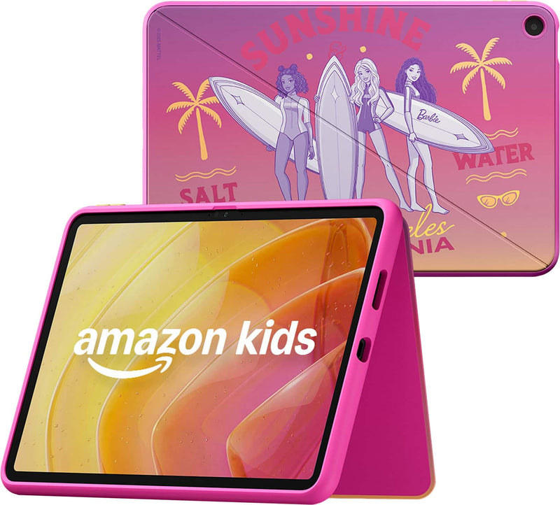 Amazon - Kids Tablet 11 (all-new) ages 6+ 11" 2.5K display 8GB includes 1-year Kids+ subscription parental controls - Sunshine Barbie