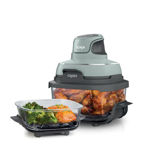 Ninja - Crispi 4-in-1 Portable Glass Air Fryer Cooking System - Sage Green