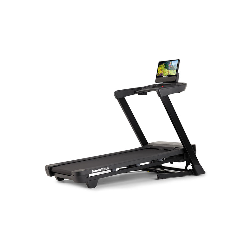 NordicTrack - T Series 16 Folding Treadmill with Incline  Decline 16" Smart HD Touchscreen  Powered by iFIT - Black
