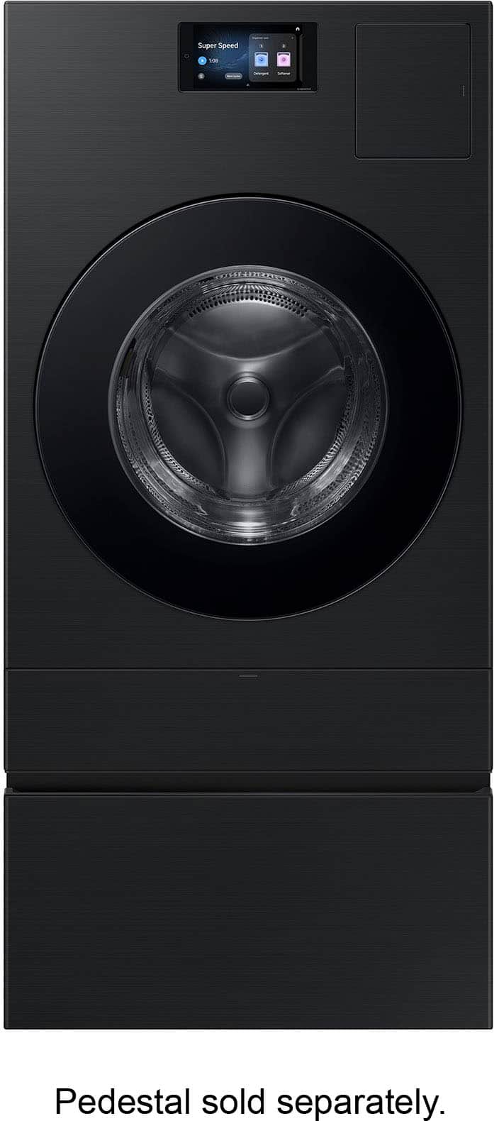 Samsung - Bespoke AI Laundry Combo Pedestal with Storage Drawer - Brushed Black