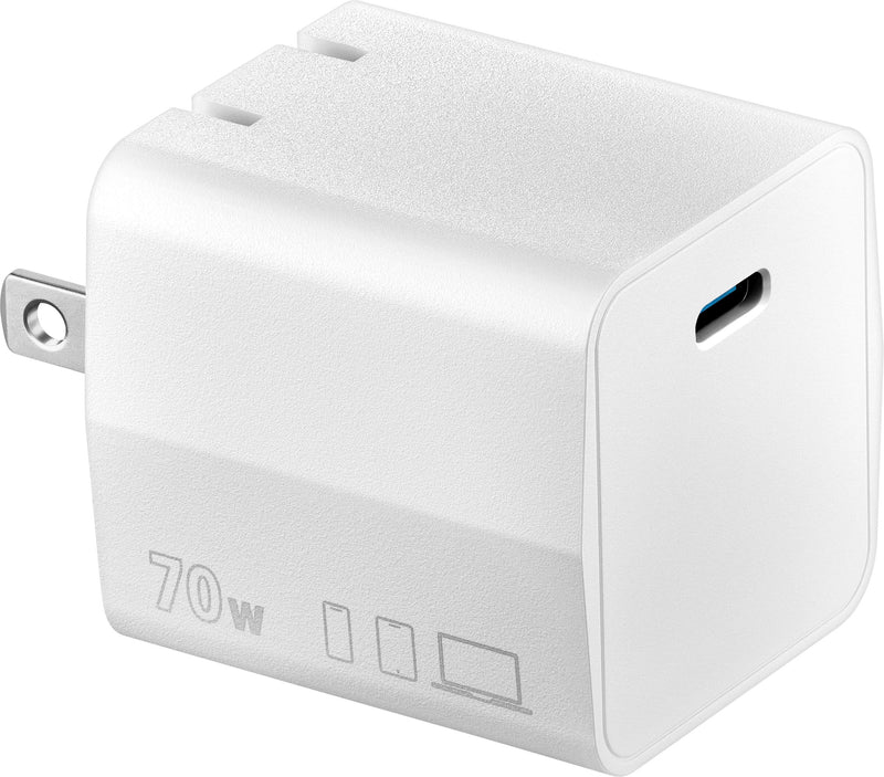 Insignia - 70W USB-C Port Wall Charger for Smartphones Tablets Laptops and More - White