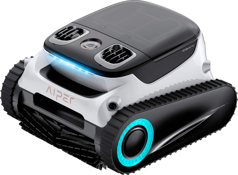 Aiper - Scuba N1 Pro Cordless Robotic Pool Cleaner for In-Ground Pools up to 2150sq.ft Pool Vacuum with Infrared Sensors - White