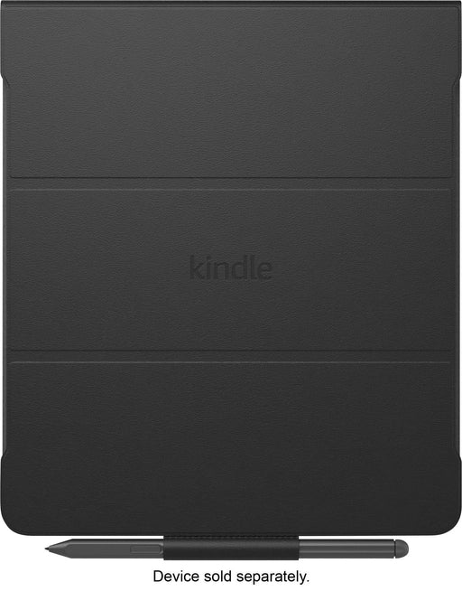 Amazon - Kindle Scribe Folio Cover with Magnetic Attach - Plant Based Leather - Black