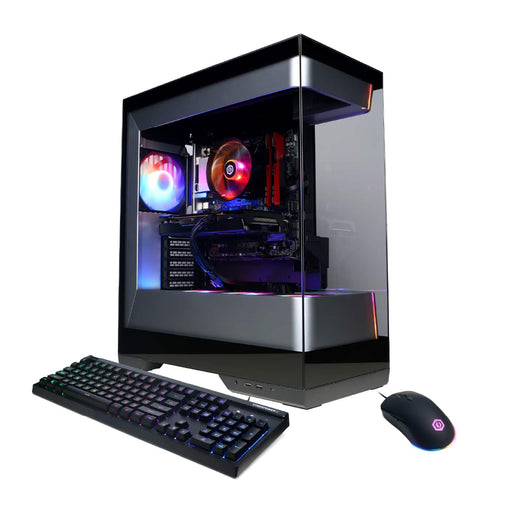 CyberPowerPC - Gaming Desktop - AMD Ryzen 5 5500 - AMD Radeon RX 6500 XT 4GB - 16GB Memory - 1TB PCIe 4.0 SSD - Black