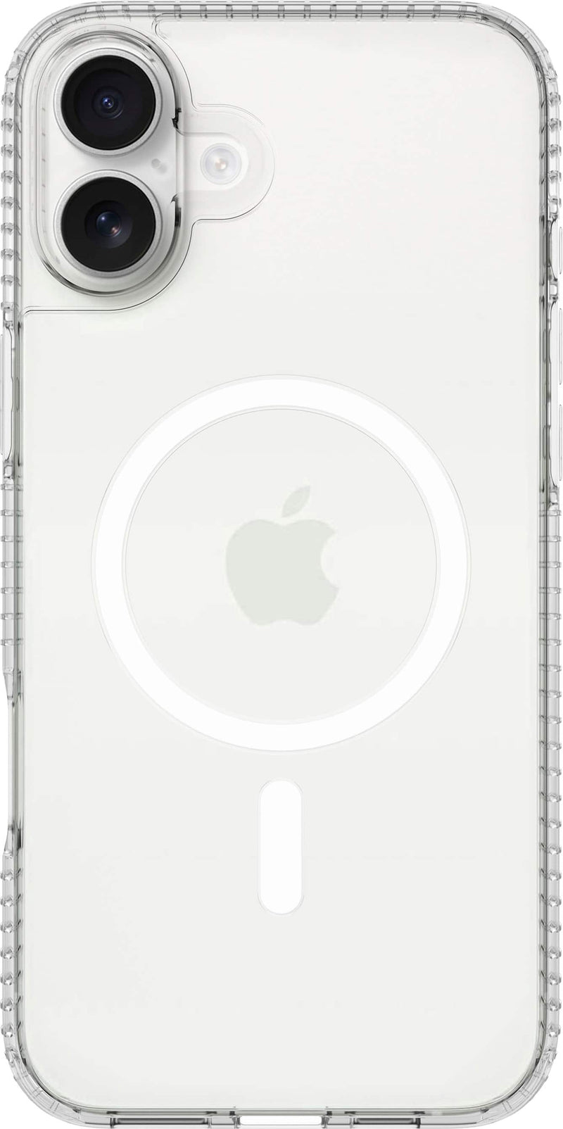 Insignia - Hard-Shell Case with MagSafe for iPhone 16 - Clear